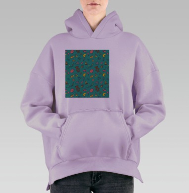 Детские игрушки мягкие цвета уют детство беззаботность, Hoodie Oversize Fiolet, утепленная