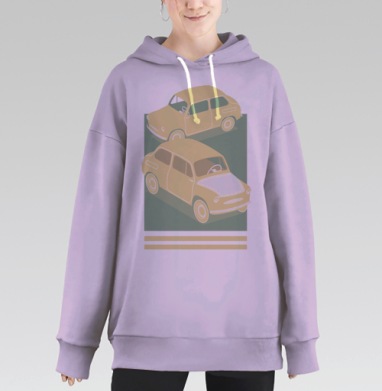 Девять шесть пять, Hoodie Long Oversize Fiolet