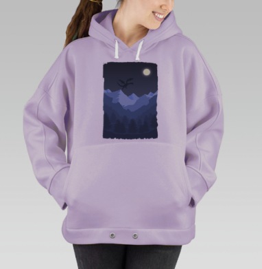ДраконНадГорами, Hoodie Oversize Fiolet