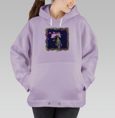 Единорожка, Hoodie Oversize Fiolet