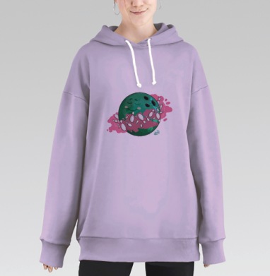 Это боулинг, Hoodie Long Oversize Fiolet
