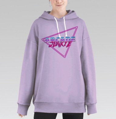 Фанат аркад, Hoodie Long Oversize Fiolet