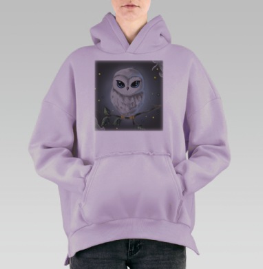 Фантастическое чувство, Hoodie Oversize Fiolet, утепленная
