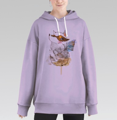 Фей, Hoodie Long Oversize Fiolet