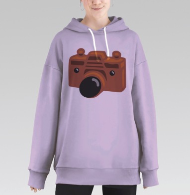 Фотомишка, Hoodie Long Oversize Fiolet