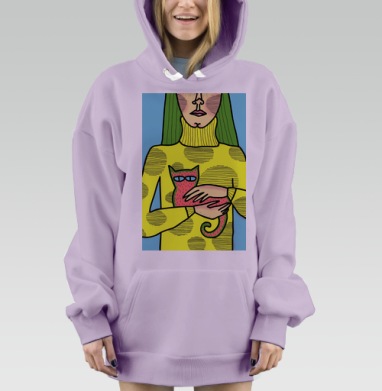 Фруктовый сезон, Hoodie Mjhigh Dig Mel, Fiolet, утепленная