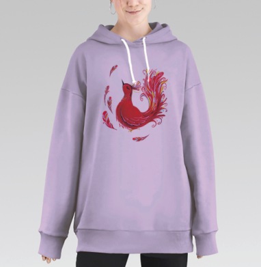 Жар-Птичка, Hoodie Long Oversize Fiolet