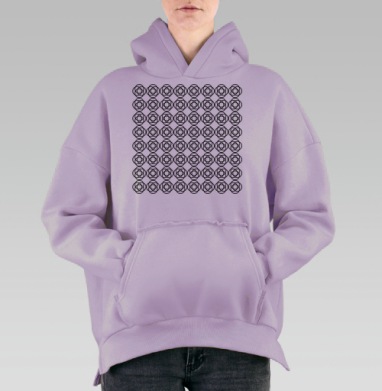Геометр, Hoodie Oversize Fiolet, утепленная