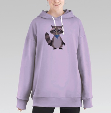 Gg / Джи-джи, Hoodie Long Oversize Fiolet