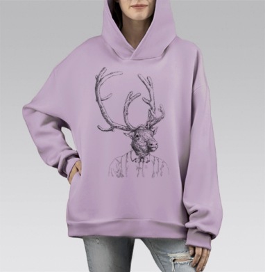 Hipster handdrawn deer / Хипстер олень нарисованный от руки - Магазин футболок orsinha - Дизайнерские принты