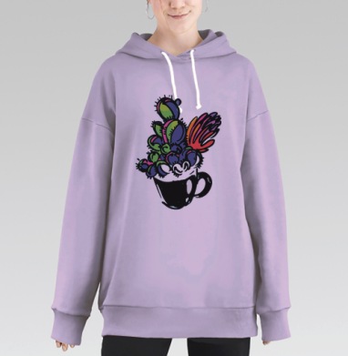 Кактусян, Hoodie Long Oversize Fiolet