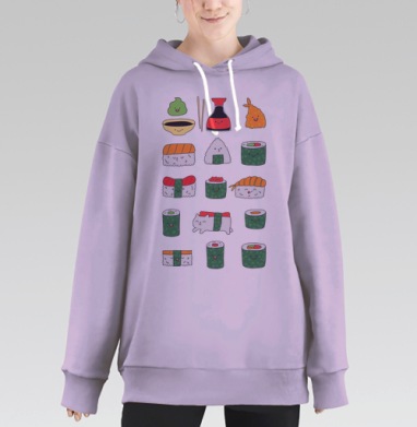 Кавайсуши, Hoodie Long Oversize Fiolet