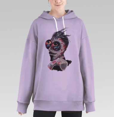 КОЛОС, Hoodie Long Oversize Fiolet