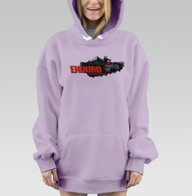 Команда Эндуро Мотоциклист Прыжок Горы, Hoodie Mjhigh Dig Mel, Fiolet, утепленная