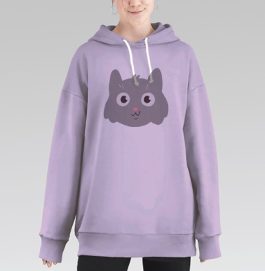 Котик, Hoodie Long Oversize Fiolet