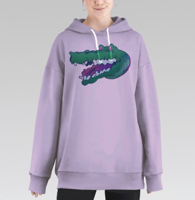 Крокодилер, Hoodie Long Oversize Fiolet