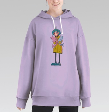 Кудряш, Hoodie Long Oversize Fiolet