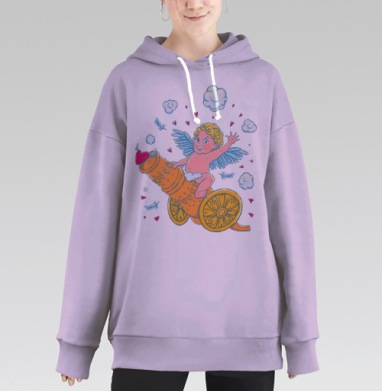 Купидон, пли!, Hoodie Long Oversize Fiolet