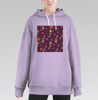 Лапы, Hoodie Long Oversize Fiolet