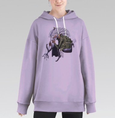 Леший, Hoodie Long Oversize Fiolet