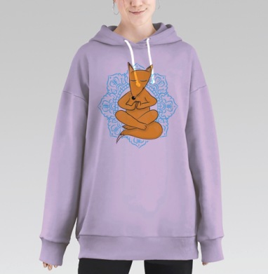 Лисичка Ом, Hoodie Long Oversize Fiolet