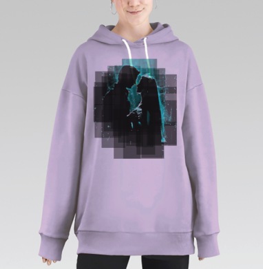 Лямур, Hoodie Long Oversize Fiolet