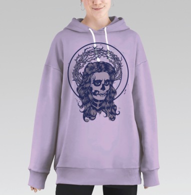 Любовь - терновник, Hoodie Long Oversize Fiolet