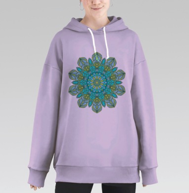 Мандала льда, Hoodie Long Oversize Fiolet