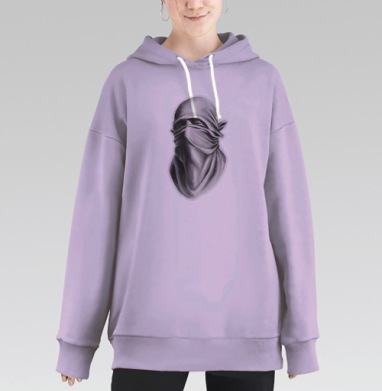 Маска протеста, Hoodie Long Oversize Fiolet