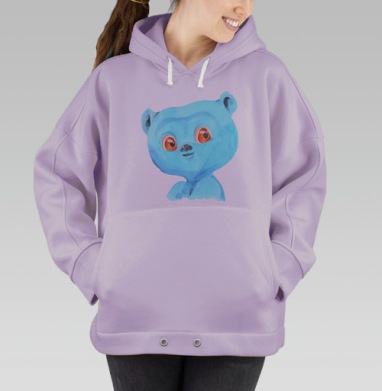Медведь Пуфа, Hoodie Oversize Fiolet