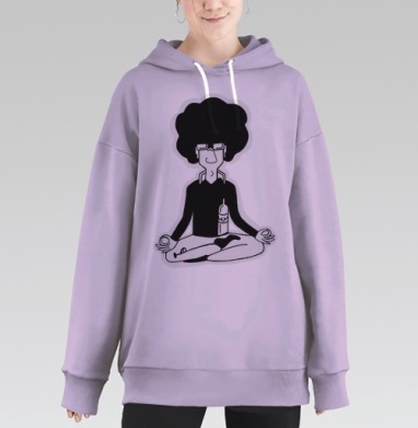 Моня, Hoodie Long Oversize Fiolet