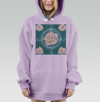 Мраморная Роза Магический Круг Тайна красоты, Hoodie Mjhigh Dig Mel, Fiolet, утепленная
