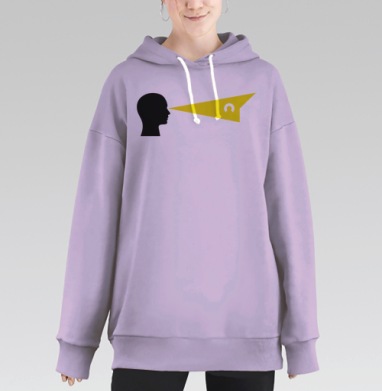 Наблюдатель, Hoodie Long Oversize Fiolet