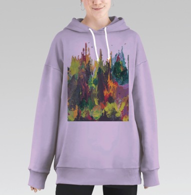 Норвежский лес, Hoodie Long Oversize Fiolet