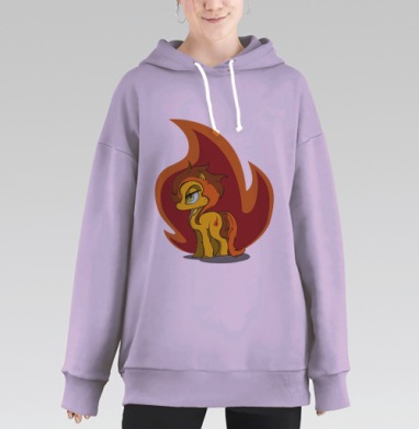 Огонек, Hoodie Long Oversize Fiolet