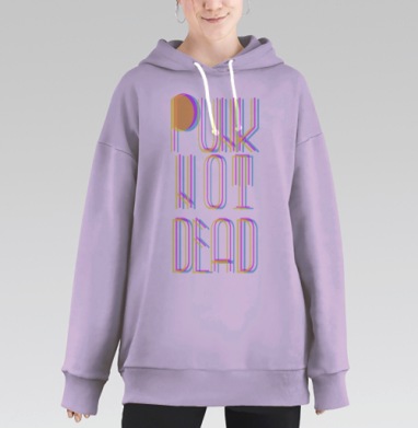Панки не умирают, Hoodie Long Oversize Fiolet