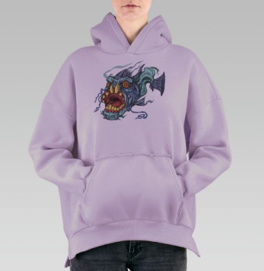 Первая, Hoodie Oversize Fiolet, утепленная