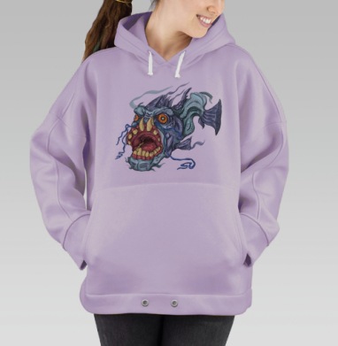 Первая, Hoodie Oversize Fiolet