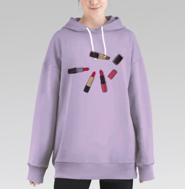 Помада, Hoodie Long Oversize Fiolet