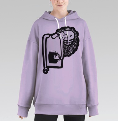 Пробуждение, Hoodie Long Oversize Fiolet