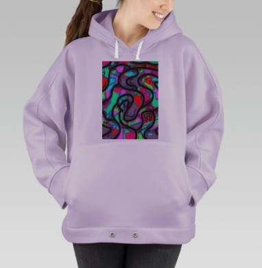 Река красок, Hoodie Oversize Fiolet