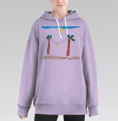 Самоделка 001.png, Hoodie Long Oversize Fiolet