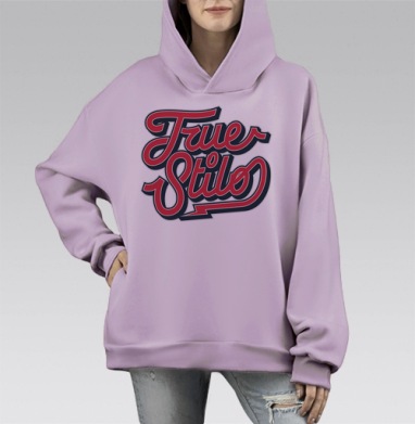 Самоделка 8a341_tsiork.png, Hoodie Mono Fiolet, оверсайз, утепленная