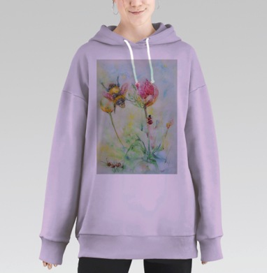 Шмелик и компания, Hoodie Long Oversize Fiolet