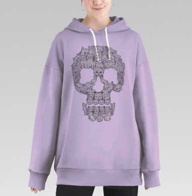 Сильная и независимая, Hoodie Long Oversize Fiolet