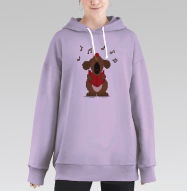 Сольное поздравление-приветствие, Hoodie Long Oversize Fiolet