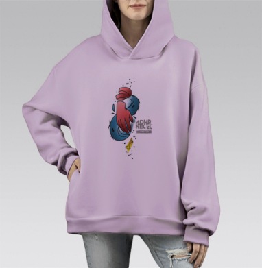 Сомнения, Hoodie Mono Fiolet, оверсайз, утепленная