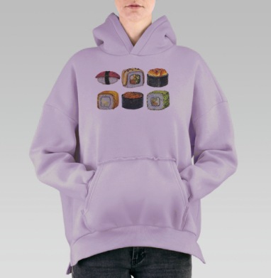 Суси, Hoodie Oversize Fiolet, утепленная
