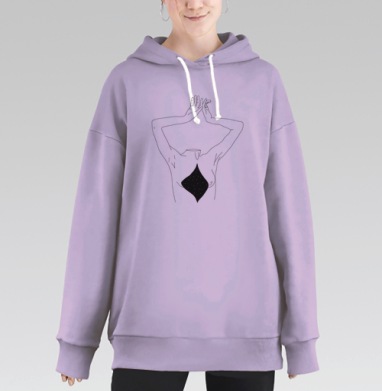 Теряю голову, Hoodie Long Oversize Fiolet