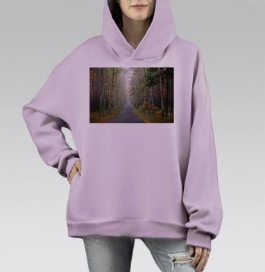 Тестовая, Hoodie Mono Fiolet, оверсайз, утепленная